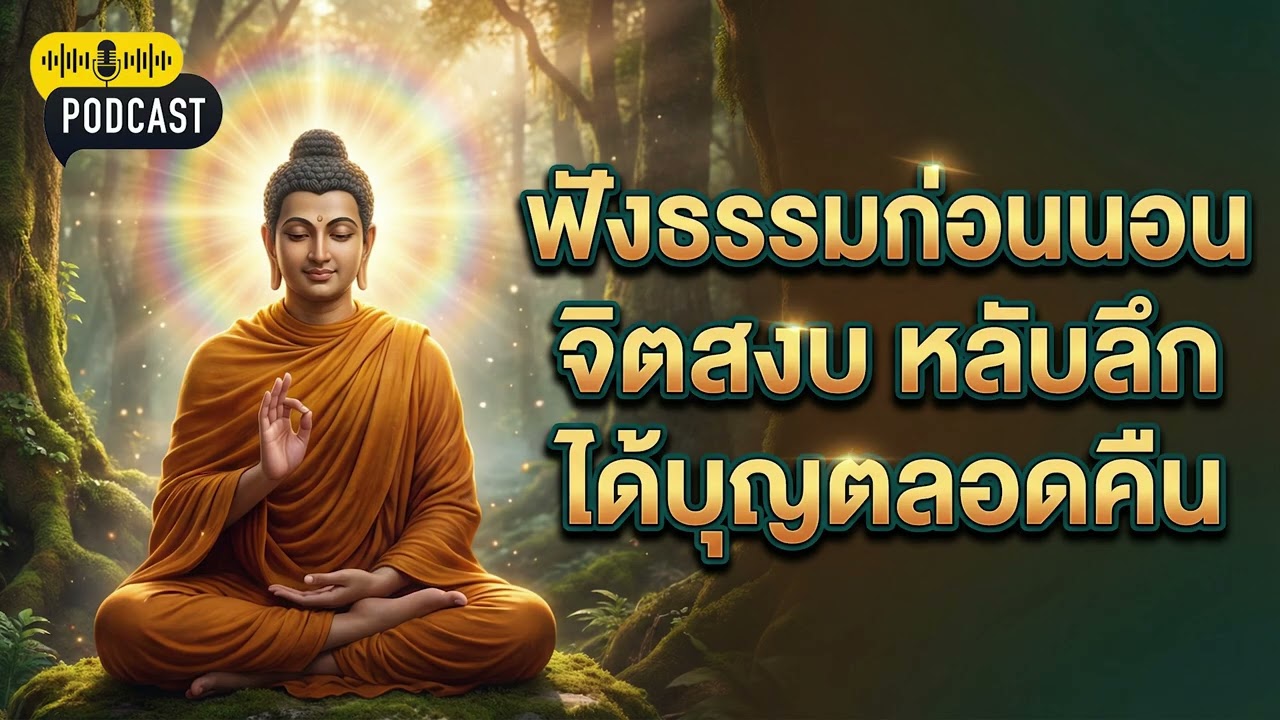 ฟังธรรมะเปิดทิ้งไว้ก่อนนอน ... ทำไมความสุขที่ไขว่คว้าถึงไม่เคยอยู่    เมื่อคุณหยุดวิ่ง คุณจะพบมัน