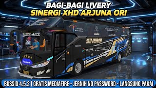 BAGI-BAGI LIVERY BUS SINERGI XHD ARJUNA ORI BUSSID 4.5.2! | Mediafire Gratis & Jernih