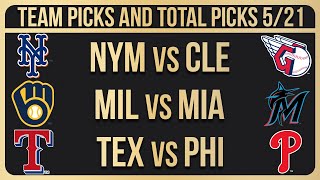 MLB Picks and Predictions Today 5/21/24 | MLB Picks Today 5/21/2024