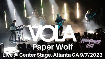VOLA - Paper Wolf LIVE @ ProgPower USA Center Stage Atlanta GA 9/7/2023