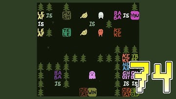 Trio Levels - 74 Ghost in the Forest 2 - Hint & Solution (Baba Is You Custom Levelpack)
