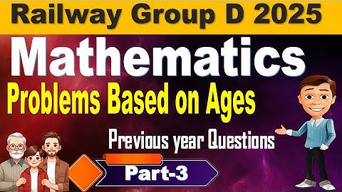 Problems based on Ages Part 3 | Group d Arithmetic solved questions for all by SRINIVASMech