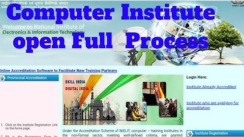 How to get NIELIT accreditation Accreditation of NIELIT Computer Center #nielitcenter #nielit#tech