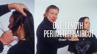 Creating The Perfect One-length Perimeter Haircut!
