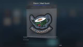 CSGO Patch Mad Sushi - Operation Riptide Patch Collection