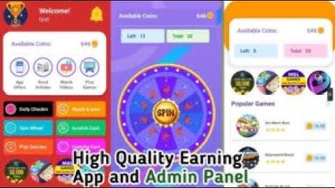 Easy Earn | High Quality Earning App & Admin Panel | Android Studio Project | CodeZoneBD