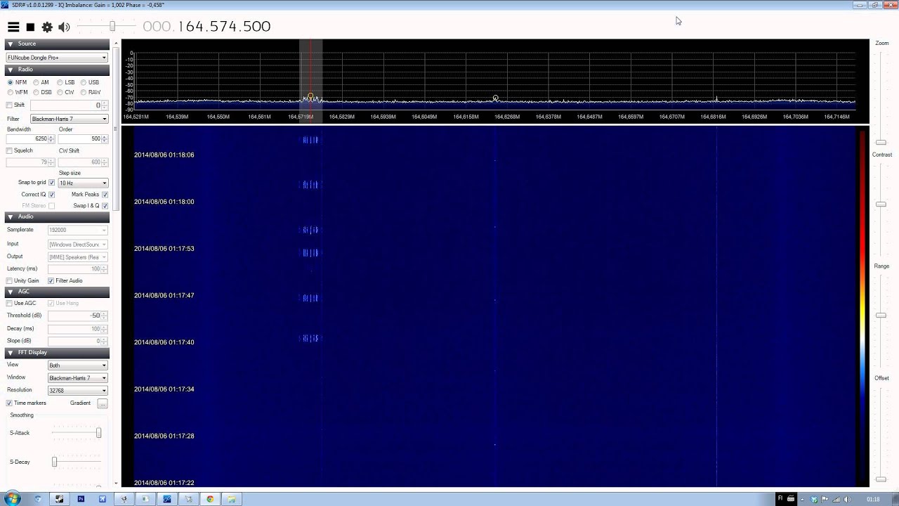 What Datamode on 164.5745 MHz
