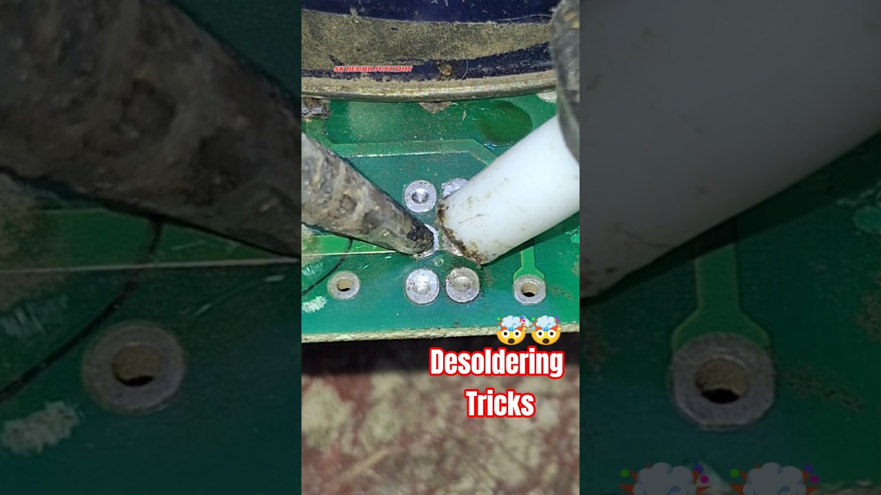 Desoldering: Tips & Tricks for a Cleaner Job #shorts #diy #electronic #video #soldering