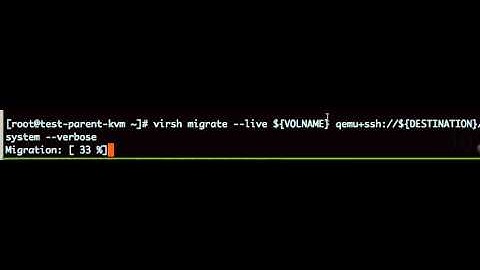 virsh migrate --live
