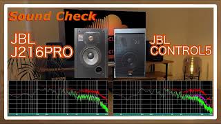 JBL J216PRO vs JBL Control5 [speaker Sound Comparison スピーカー音
