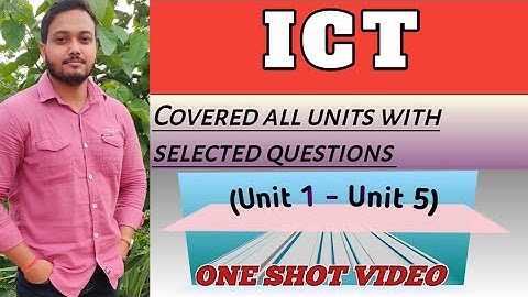 ICT covered all units ||👉A complete video || 1st SEMESTER ||