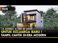 Rumah Mepet Tetangga? Coba Trik Ini! | Desain Rumah Cantik Dua Lantai di Lahan 7x13