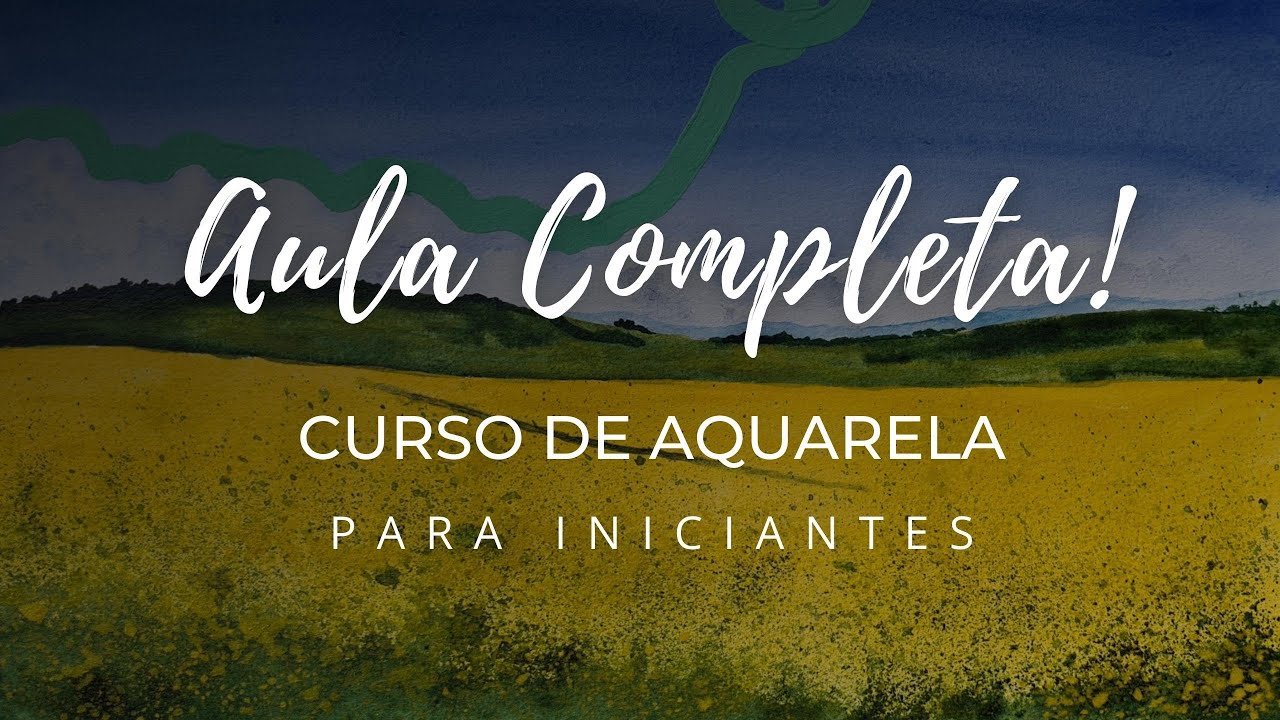 PAISAGEM EM AQUARELA | AULA COMPLETA
