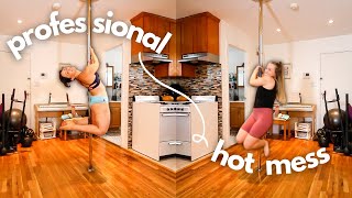 I TRIED POLE DANCING FOR THE FIRST TIME | is pole a good workout ??