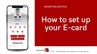 How to set up your personalized E-card in 1 Solution.