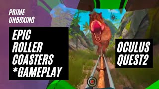 Oculus QUEST 2 Epic Roller Coasters VR TREX *GAMEPLAY*