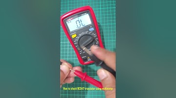How to check BC547 transistor with multimeter #shorts  #shortsvideo #electronic #diy