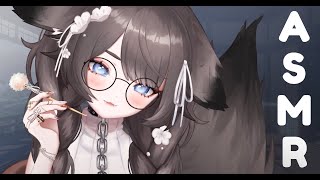 【ASMR 癒し】Wolf Girl Fluffs Your Ears With Her Tail (Soft-Talking/Fluffy/Massages) screenshot 4