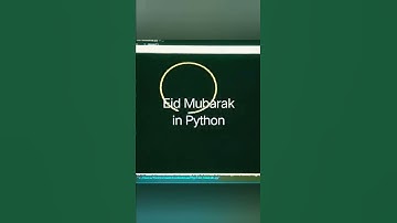 Eid Mubarak animation in python