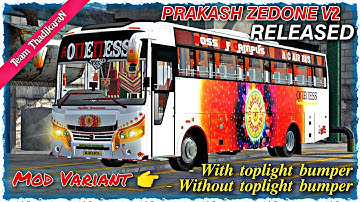 Prakash zedone V2 released 💥 || Oneness tourist bus mod || bussid mod review