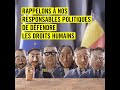 Rappelons  nos responsables de dfendre les droits humains