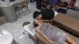 Happy Couple Experiences Stress-Relieving Neck and Shoulder Massage