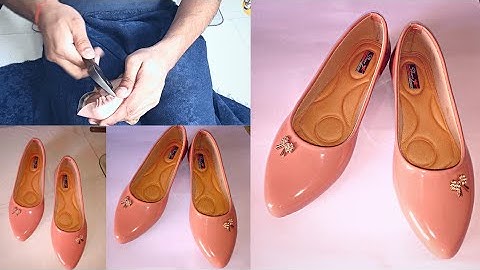 Handmade  Beautiful Flat Ballerina  Shoes With Simple Tools
