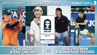 Eric Oncins & CJ Klinger vs Max Freeman & Jonathan Truong | PPA Virginia Beach Open | Quarterfinal