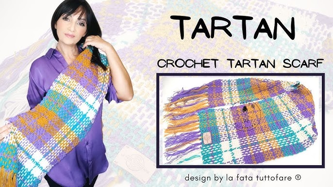 COMO FAZER TAPETE XADREZ ESCOCÊS EM CROCHE COM A TECNICA TARTAN MARLY  THIBES 