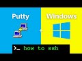 Comment utiliser putty vers ssh sous windows