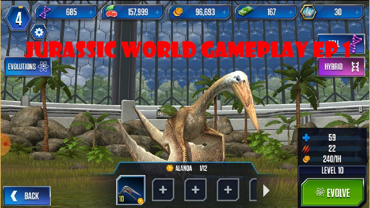 Jurassic world Gameplay ep 1 YouTube