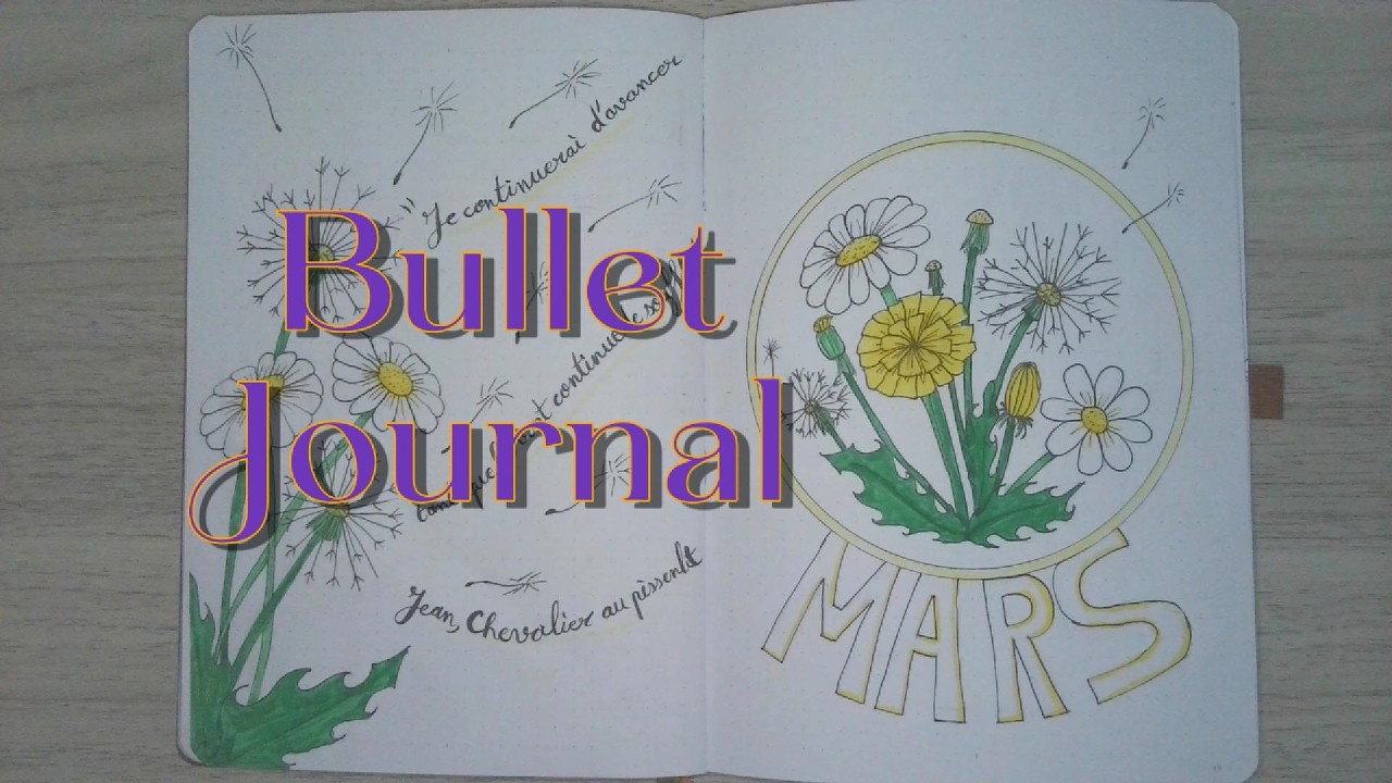 Bullet Journal - Mise en place de Mars 2026