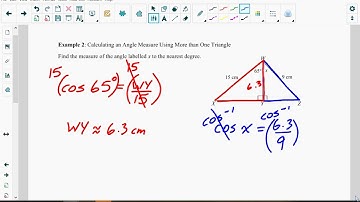 Lesson 6.6: Solving Problems Involving More than One Right Triangle (Video Lesson)