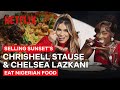 Selling Sunset&#39;s Chrishell Stause and Chelsea Lazkani Eat Nigerian Food | ﻿Netflix