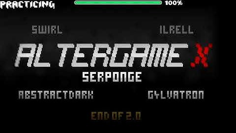 Geometry Dash Altergame X by Serponge and More 100% (Very Hard Demon) (On Stream)