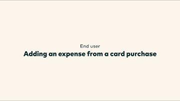 Findity | Adding an expense from a card purchase