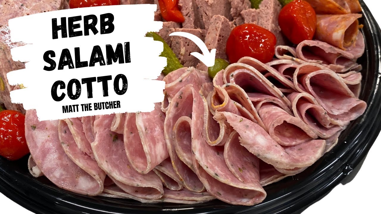 HERB SALAMI COTTO Make This DELICIOUS Deli Meat at Home!! // Matt the