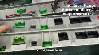 Land Rover Range Rover amplifier 24 output sound test