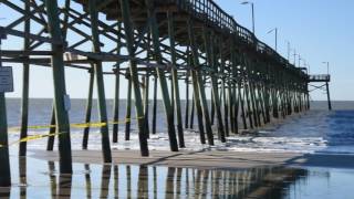 Yaupon Beach Fishing Pier - Oak Island, North Carolina - After Hurricane Matthew