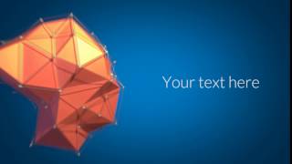Abstract Polygon Logo Reveal with Text