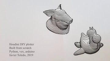 Houdini plotter (VEX, python , arduino)