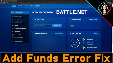 How to Fix Battle.net Add Funds Error 2022