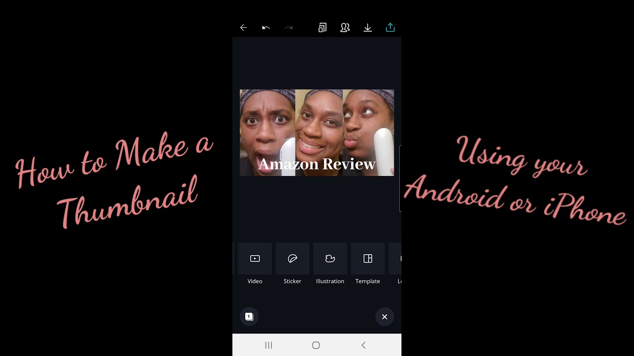 How to make a Thumbnail on an Android phone | For Beginners - YouTube