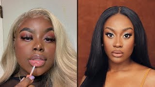 Makeup For Black Women Compilation 🌟 👩🏽 | Dark Skin Makeup Tutorial #3