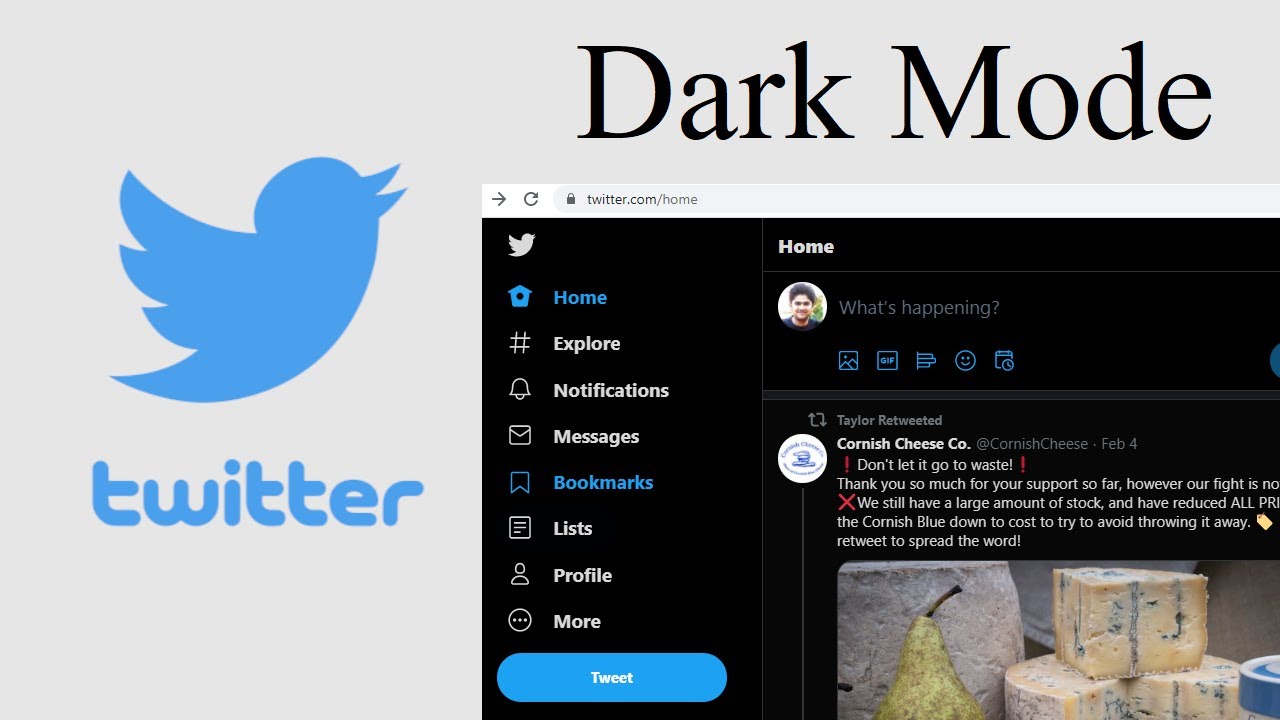 How to set Dark Mode on Twitter YouTube