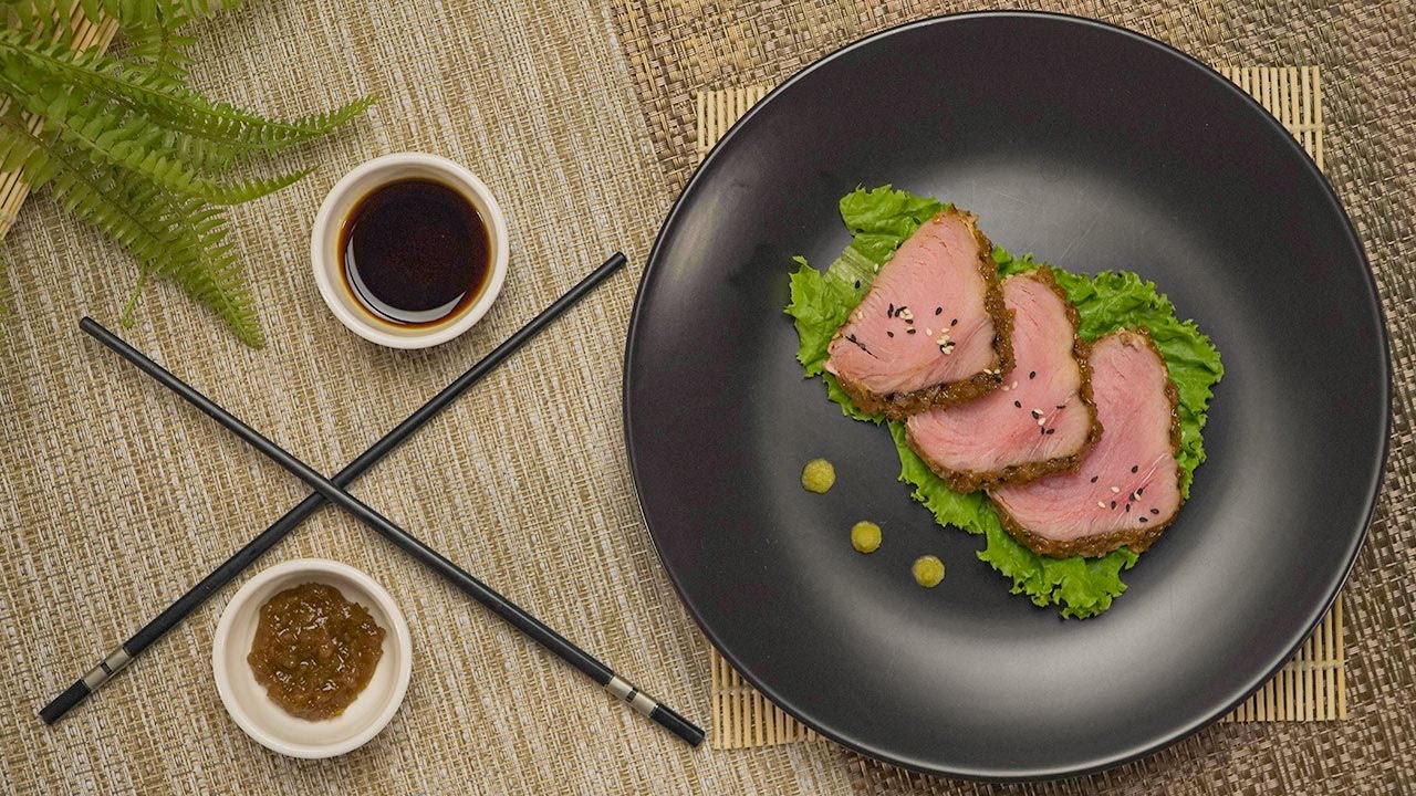Easy Grilled TUNA STEAK WITH WASABI GINGER GLAZE YouTube