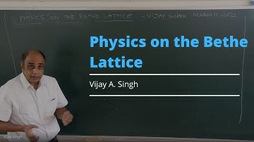 Physics on the Bethe Lattice - By Vijay A. Singh - Disordered Systems