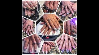 Ombré Powder Nail Tutorial: pink and nude ombre nails: How to do ombre powder Nails: Nail Salon Knox