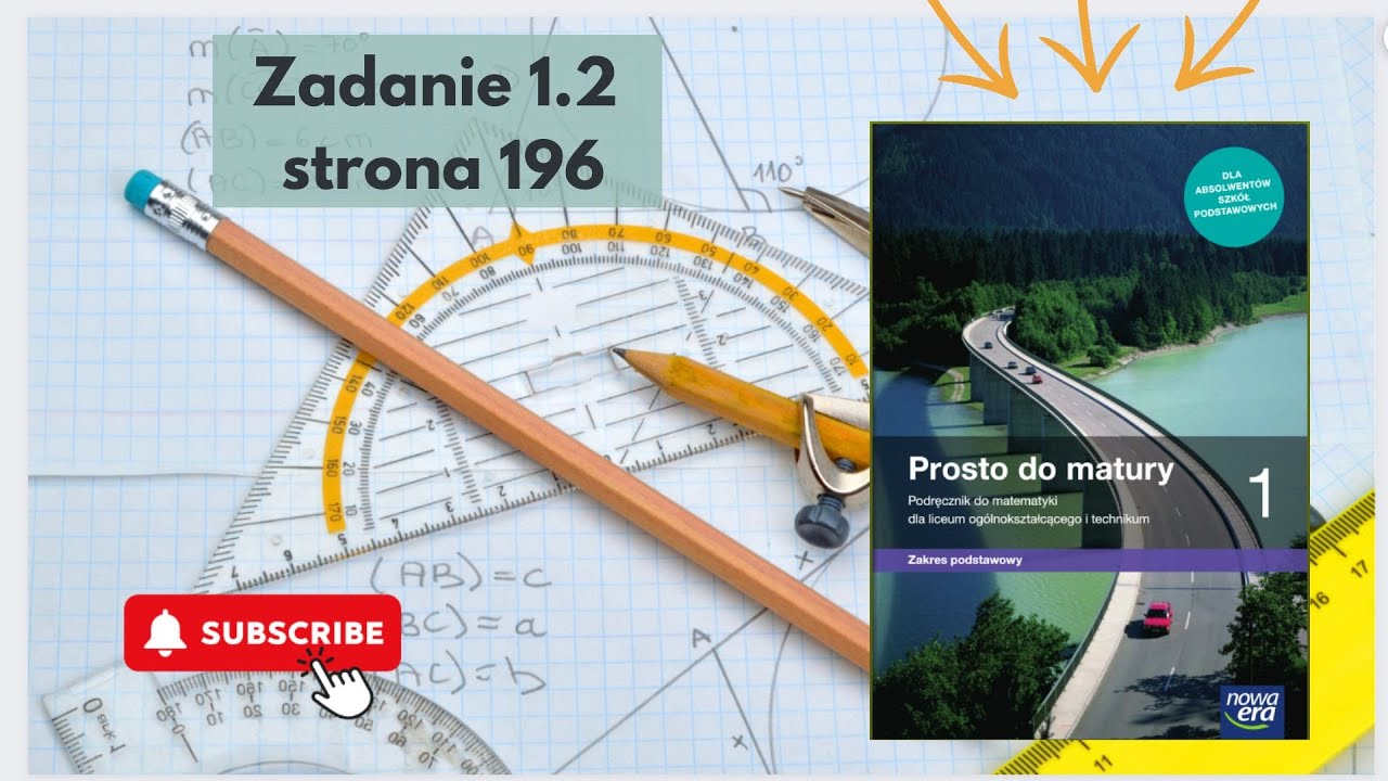 Zadanie 1.2 strona 196. Klasa 1. Prosto do matury. - YouTube