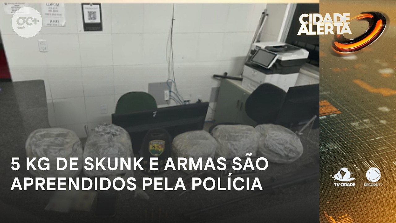 Polícia apreende 5 kg de skunk, apreende armas e captura suspeitos | Cidade Alerta CE